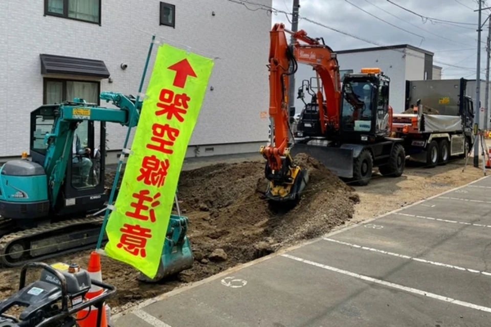 掘削作業の様子